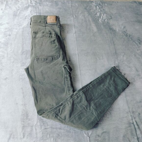 American Eagle Next Level Stretch High Rise Leggings Womes 6 Grey Cargo Gorpcore - Picture 7 of 10